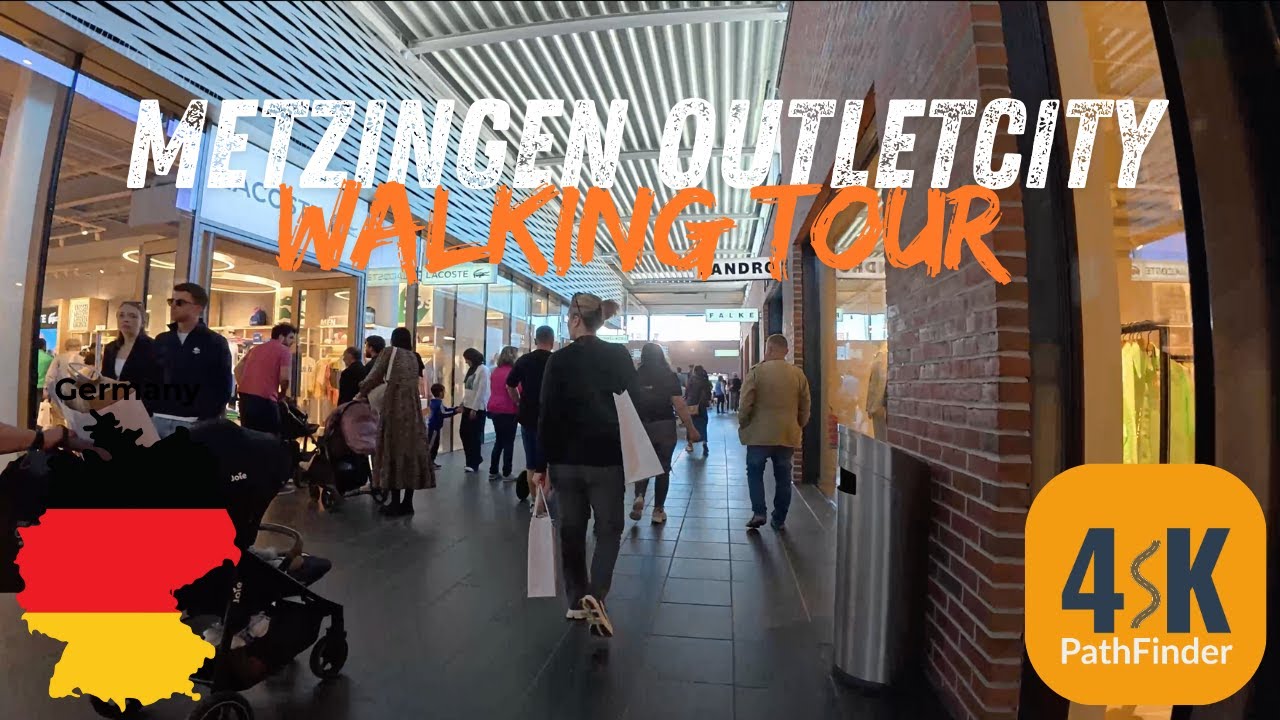 Metzingen OutletCity Walk 🇩🇪 | 4K 60FPS Walking Tour in Germany