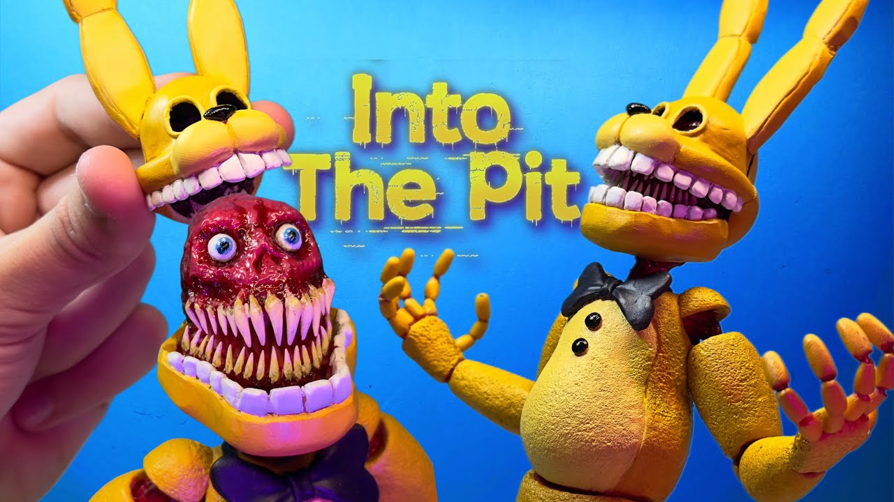 How to make SPRING BONNIE INTO THE PIT | FNaF Into The Pit | Polymer clay tutorial