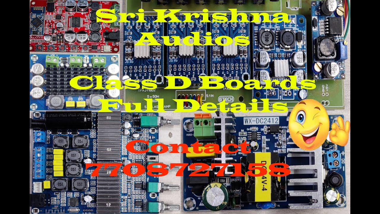 Class D Boards || 5.1 & 2.1 Amp Boards || Smps Boards || Full Reviews and Connection Details ||