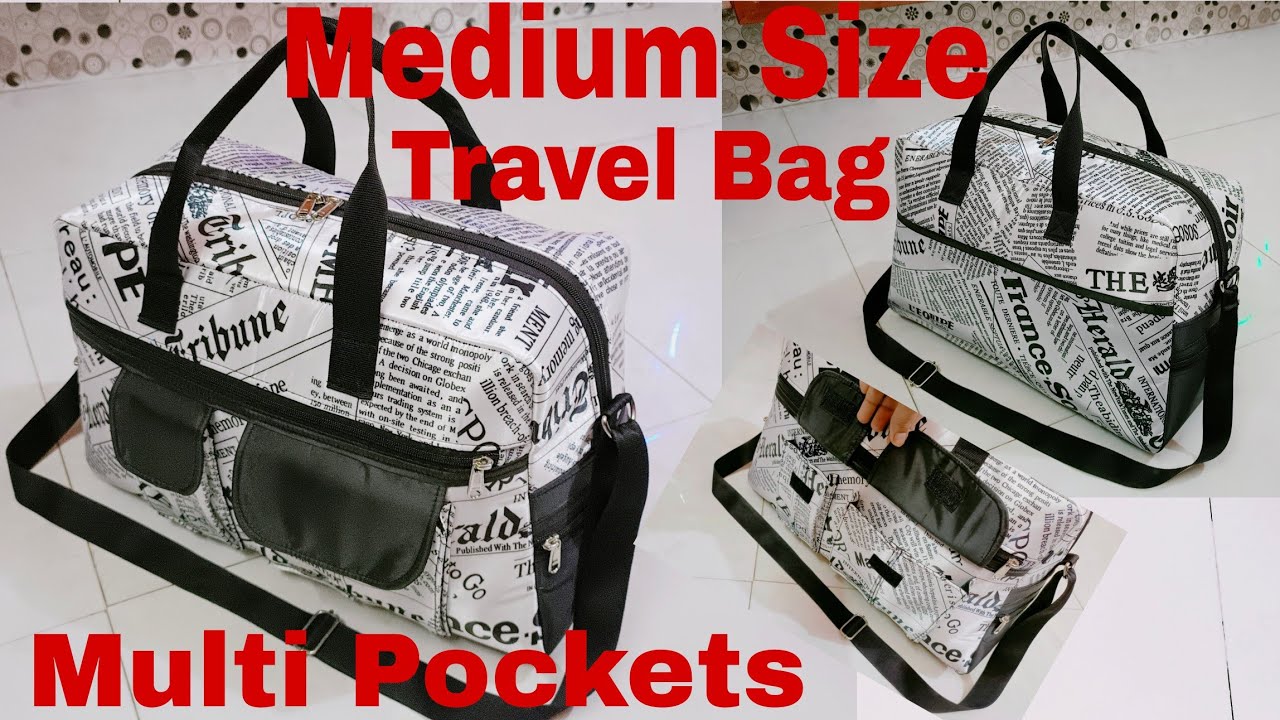 DIY: Medium Size Travel, Baby Diaper Bag With Multi Pockets Tutorial By Anamika Mishra..