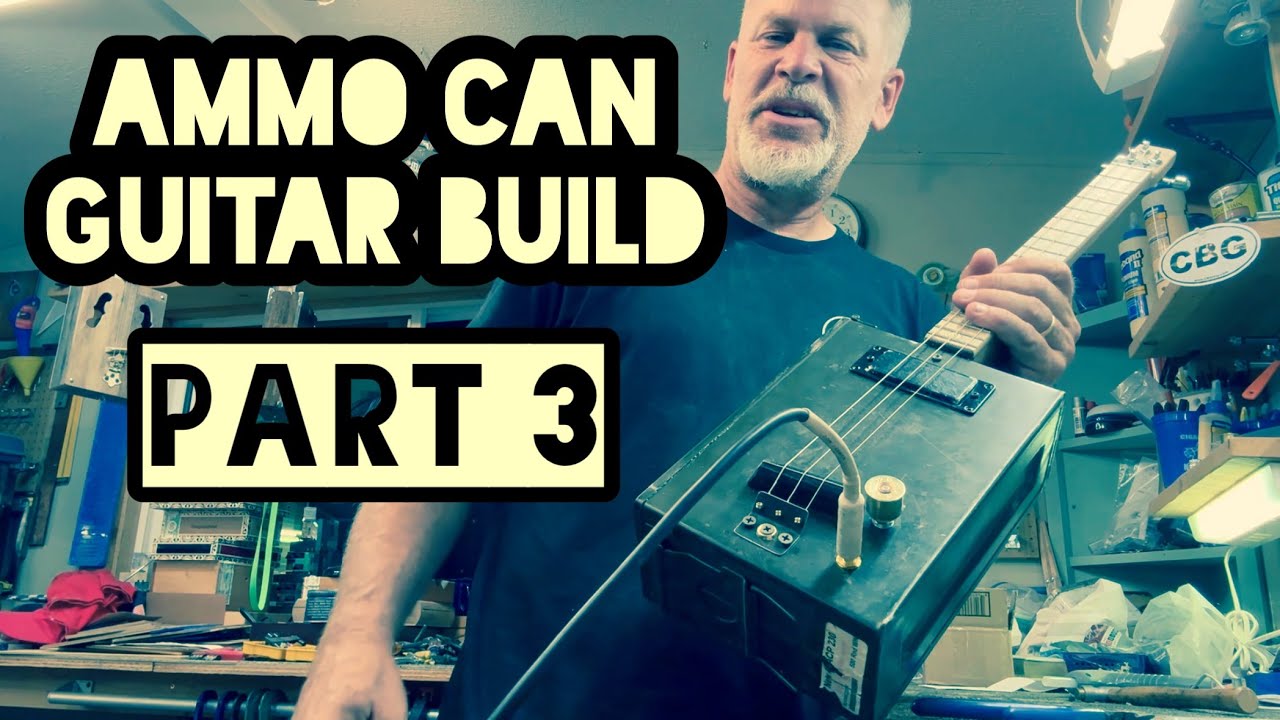 Сборка гитары из AMMO CAN — Часть 3 — Струны и звуковые сэмплы — Мелкие детали. 😎👍🏽