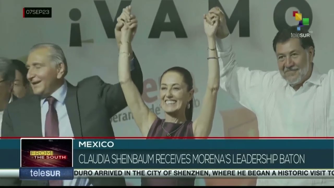 Mexican President hands over baton to Morena candidate