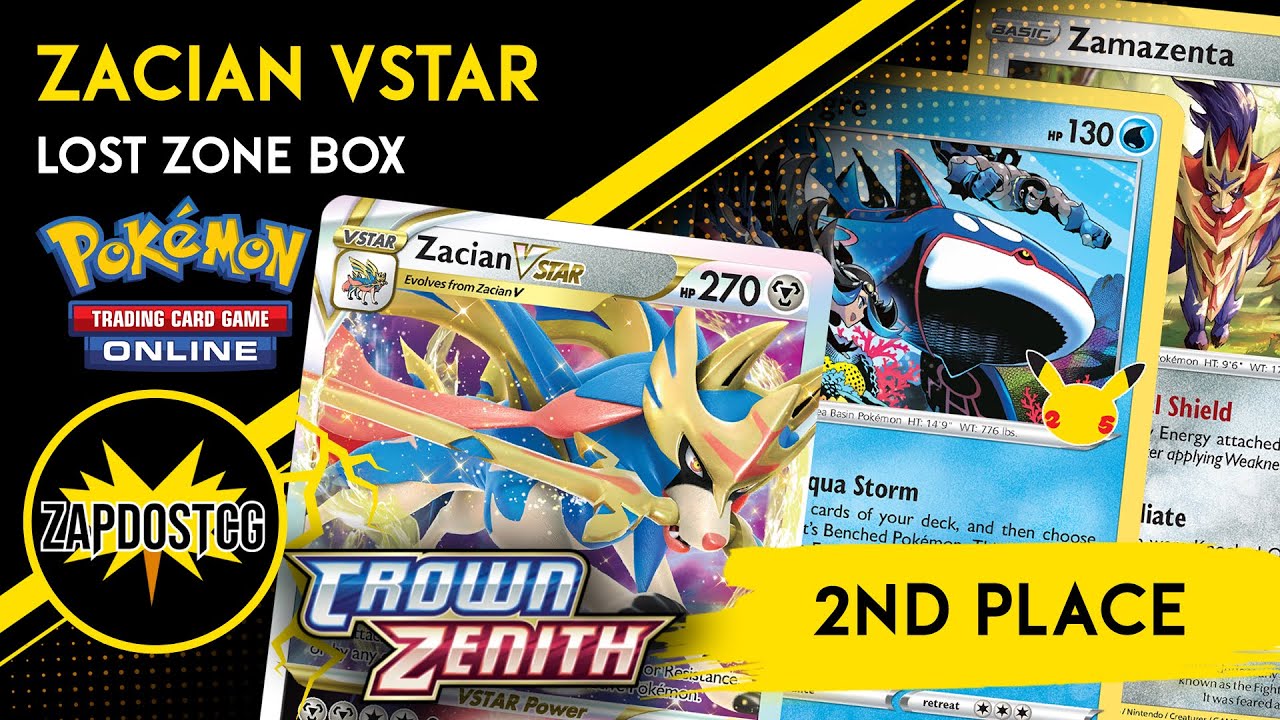 2nd Place Kyogre Lost Box Deck With Zacian VSTAR From Perth Regionals (Pokemon TCG)
