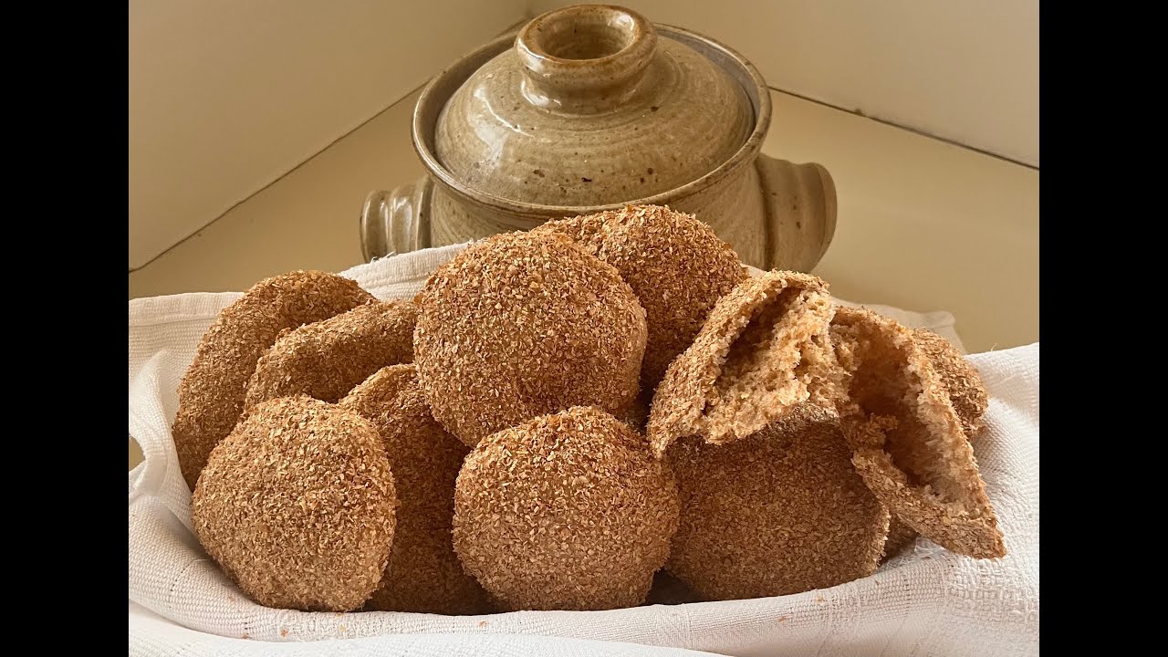 Leia's weekend home cooking | 😄 Whole-wheat bran pita breads | No oil, no sugar