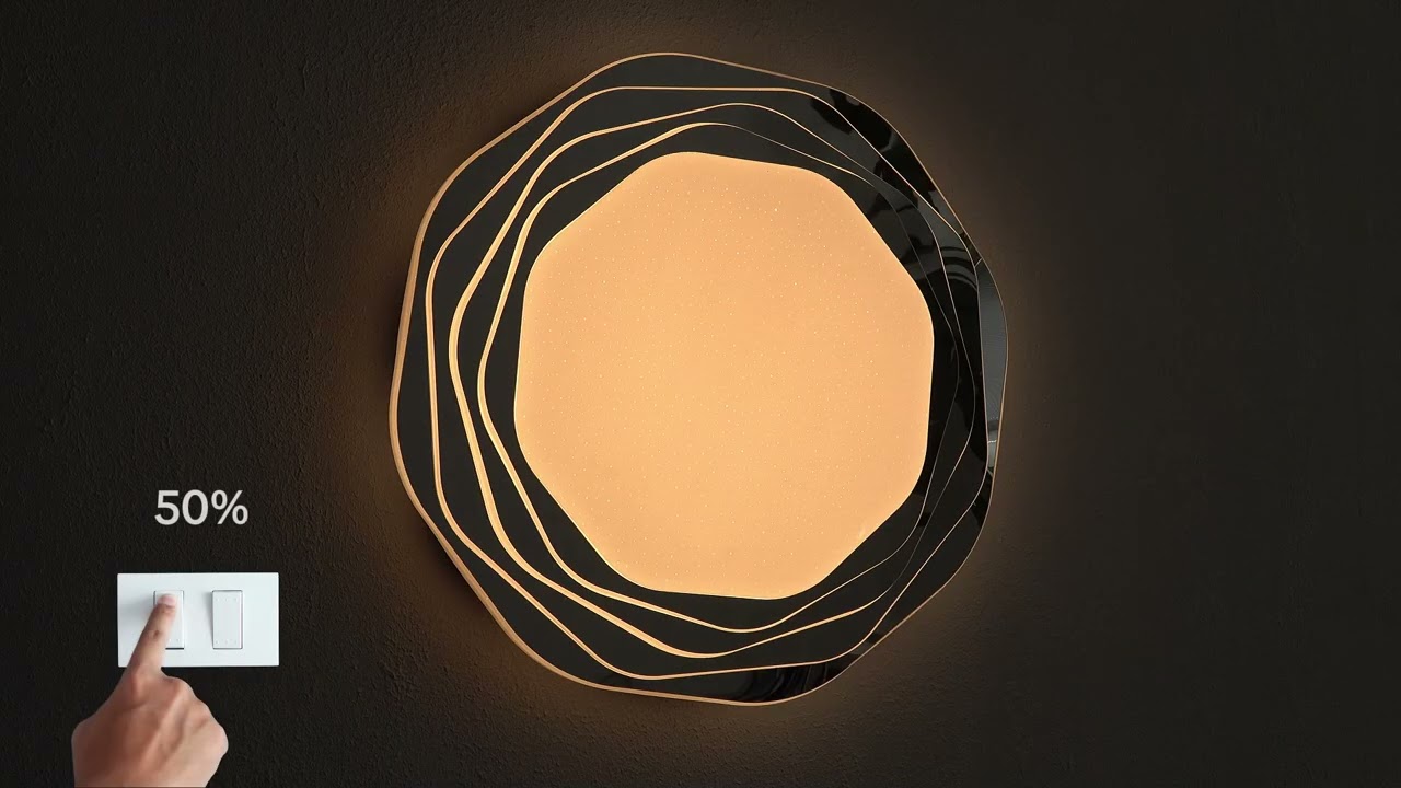 Plafoniera Globo FLORDELIS metal, plastic, alb, crom, LED, 36W, 3000-4000-6000K, 1271Lm - 48036-36