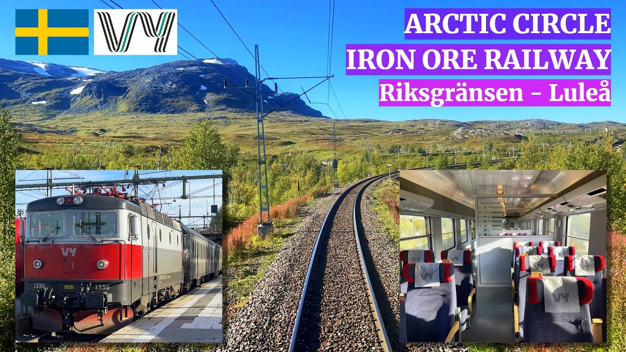 Vy “Arctic Circle” Intercity Train Narvik - Luleå - part 2: Iron Ore Railway Line via Kiruna