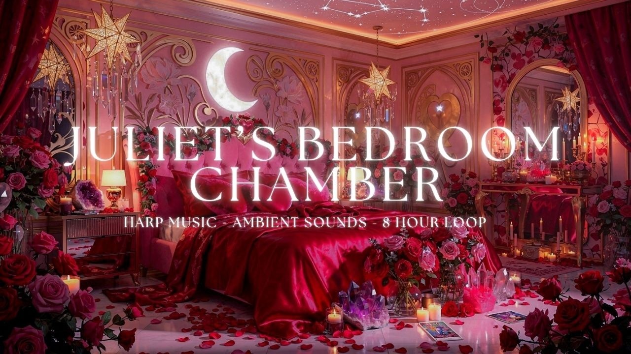 Maximalist Pink & Red Bedroom Ambience 💗🌹 | Romantic Juliet-Inspired Romantic Bedroom Ambience 🕯️✨
