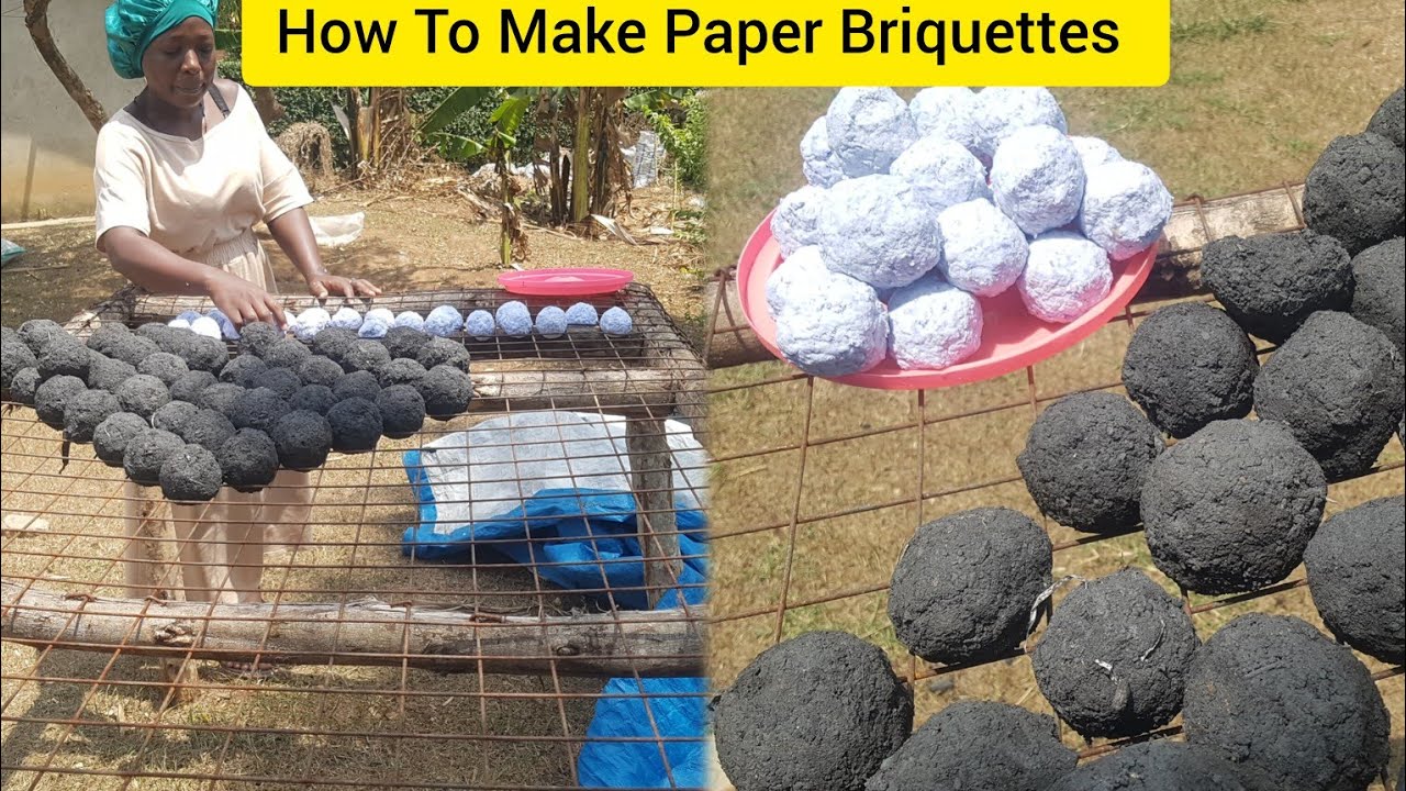 HOW TO MAKE  PAPER BRIQUETTES FROM SCRATCH