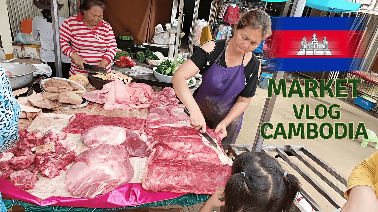 Morning at Village Market | Real street life in Cambodia 2025 | Video khmer vlog 0-5 | Vannin - Life