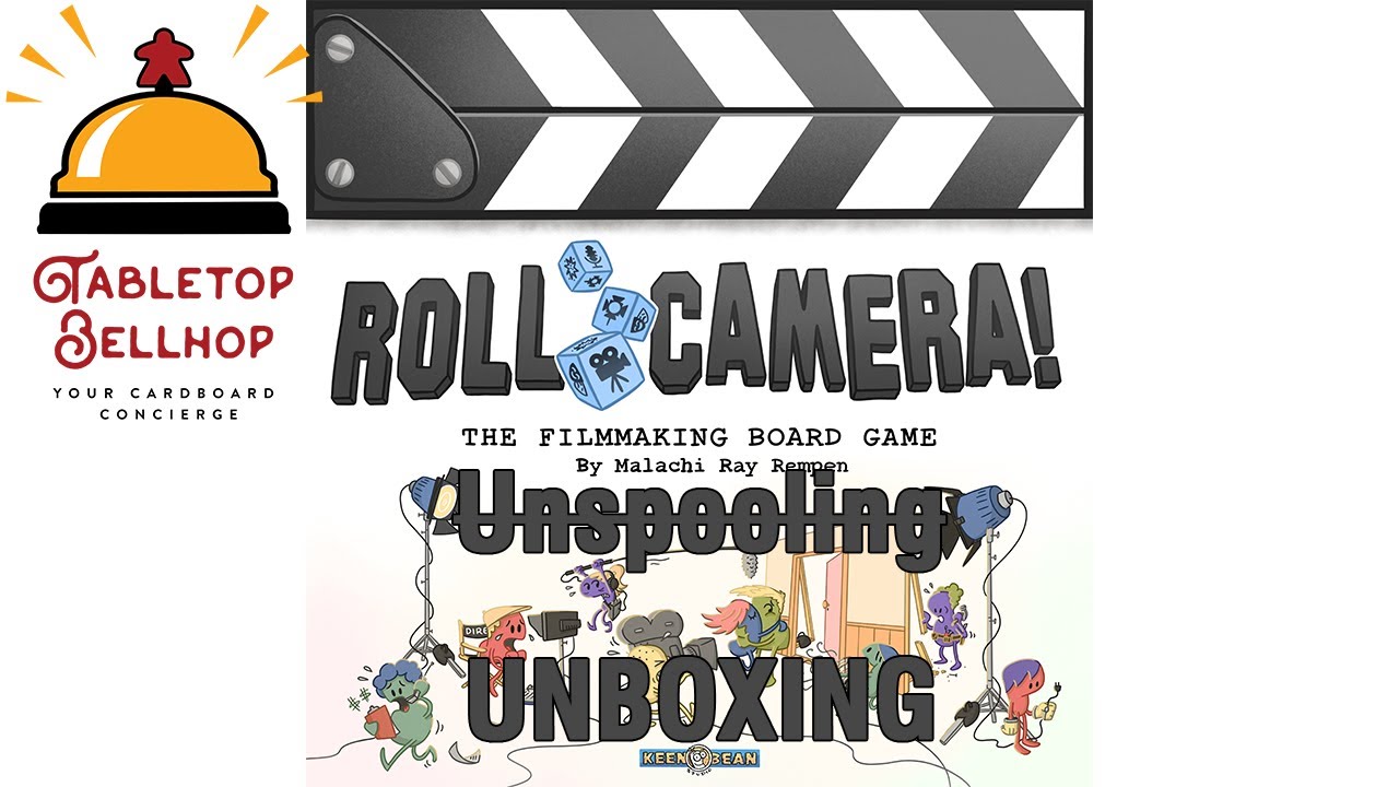 #Unboxing Roll Camera! The Filmmaking Board Game, a dice driven cooperative movie making boardgame
