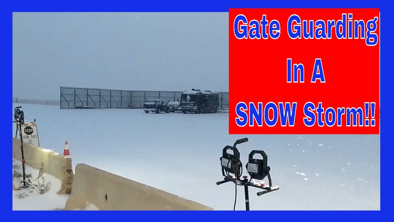 V-151 Gate Guarding in a Snow Storm