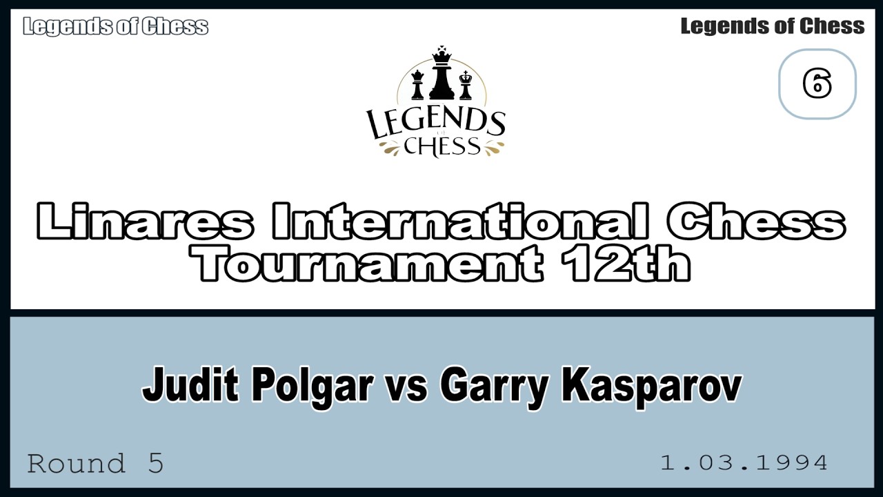 Judit Polgar vs Garry Kasparov | Linares International Chess Tournament 12th | Round 5 | 1.03.1994