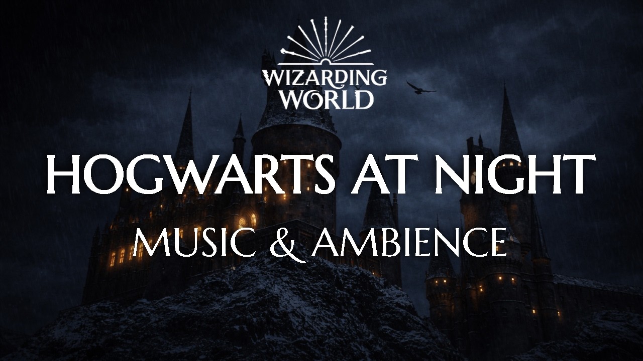 Hogwarts at Night 🏰 | Harry Potter Ambient Music for Relaxing, Study & Sleep