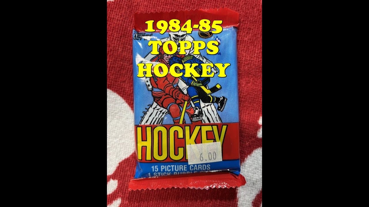 Набор коллекционных хоккейных карточек TOPPS сезона 1984-85 с карточкой новичка, вошедшего в Зал ...