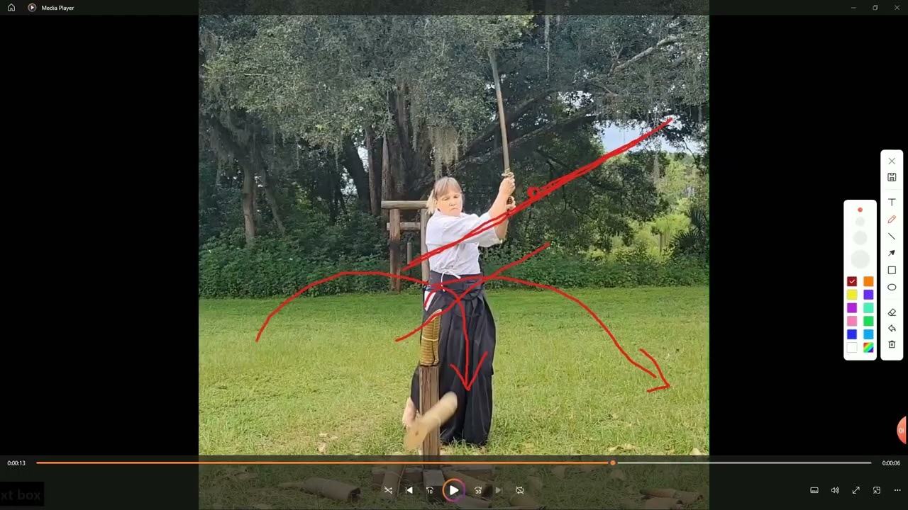 Beginner tameshigiri cuts 1-8- Basic sword cutting with a katana.