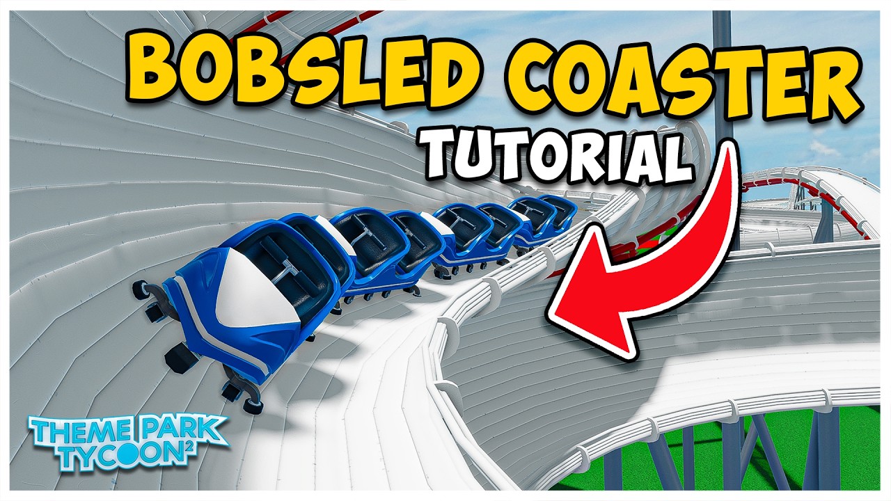 Как построить бобслейную горку в Theme Park Tycoon 2!