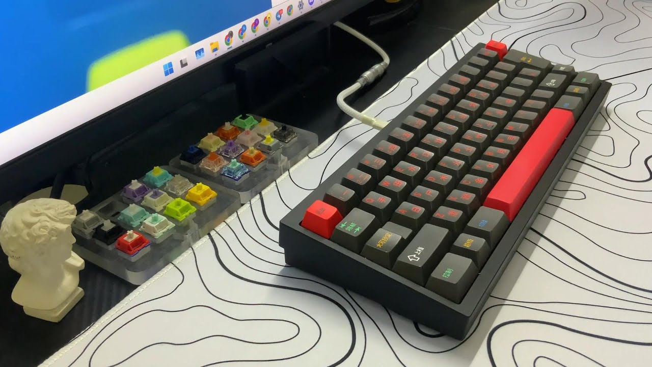 QK60 | Gateron Pure Sky | GMK Houhai - Sound Test