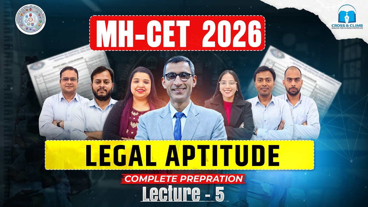 MH CET Law Legal Aptitude Lecture 5 | MH CET Law Syllabus 2025 | Exam Pattern & Paper Pattern