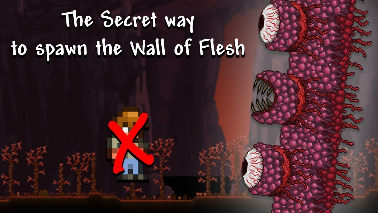 The secret second way to spawn the Wall of Flesh in Terraria #shorts