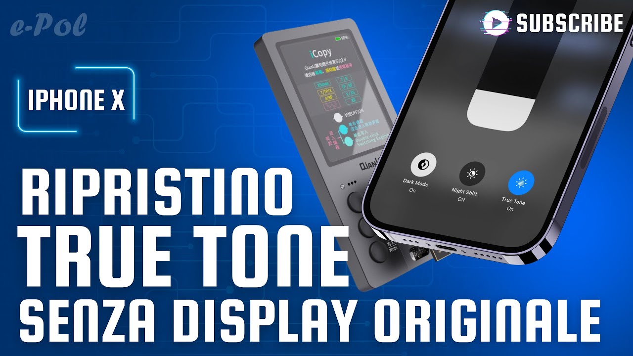 Ripristino True Tone senza display originale iPhone X || e-Pol
