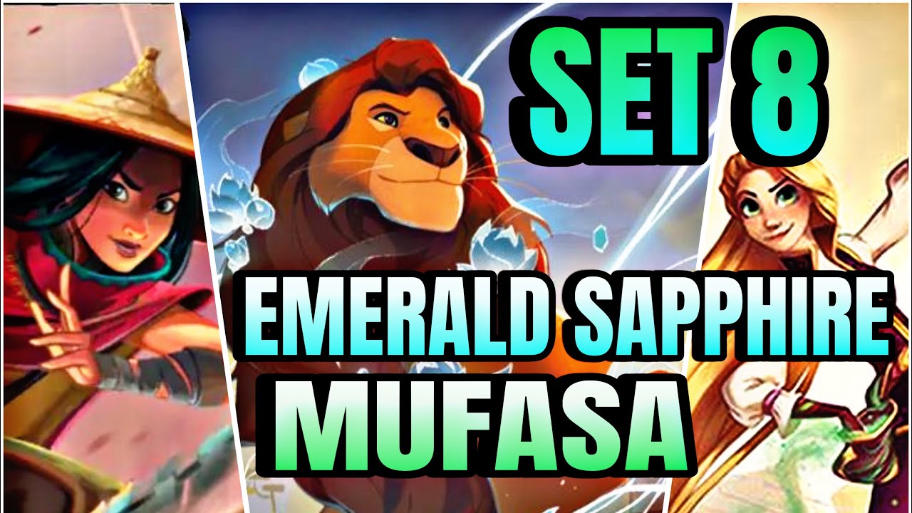 SET 8 EMERALD SAPPHIRE DECK PROFILE!! #lorcanatcg #disneylorcana #lorcana #tcg #disney #viralvideo