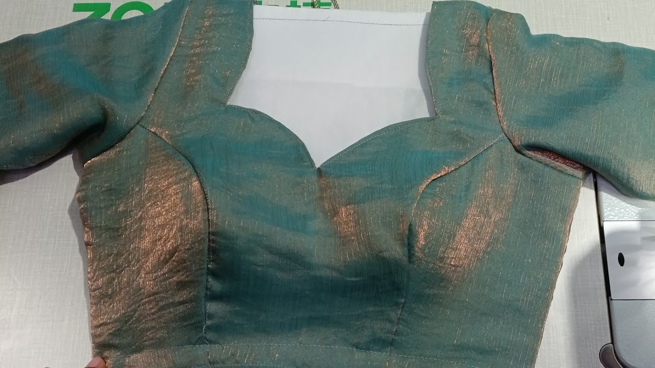 Trendy front neck blouse design||cutting aur stitching||princess cut blouse ki stitching||blouse||