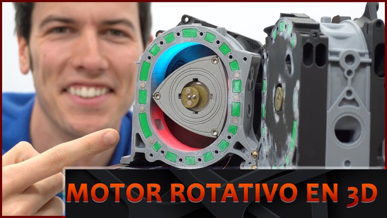 ✅Este MOTOR ROTATIVO impreso en 3D es genial - Mazda RX-7