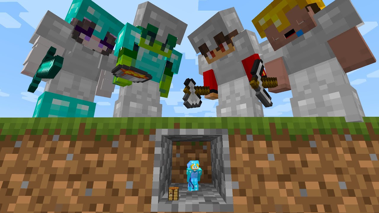 Minecraft pursuit, but I was secretly tiny...