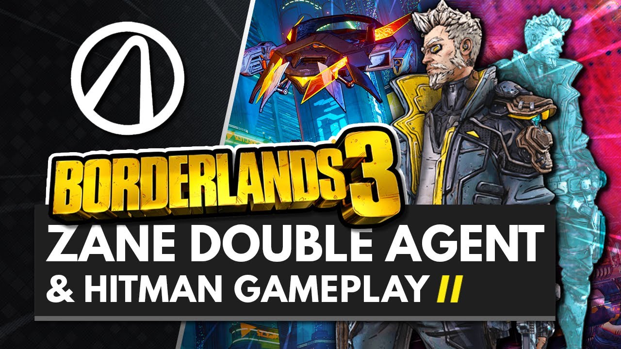 BORDERLANDS 3 | Level 22+ Zane DOUBLE AGENT & HITMAN Skill Tree Gameplay