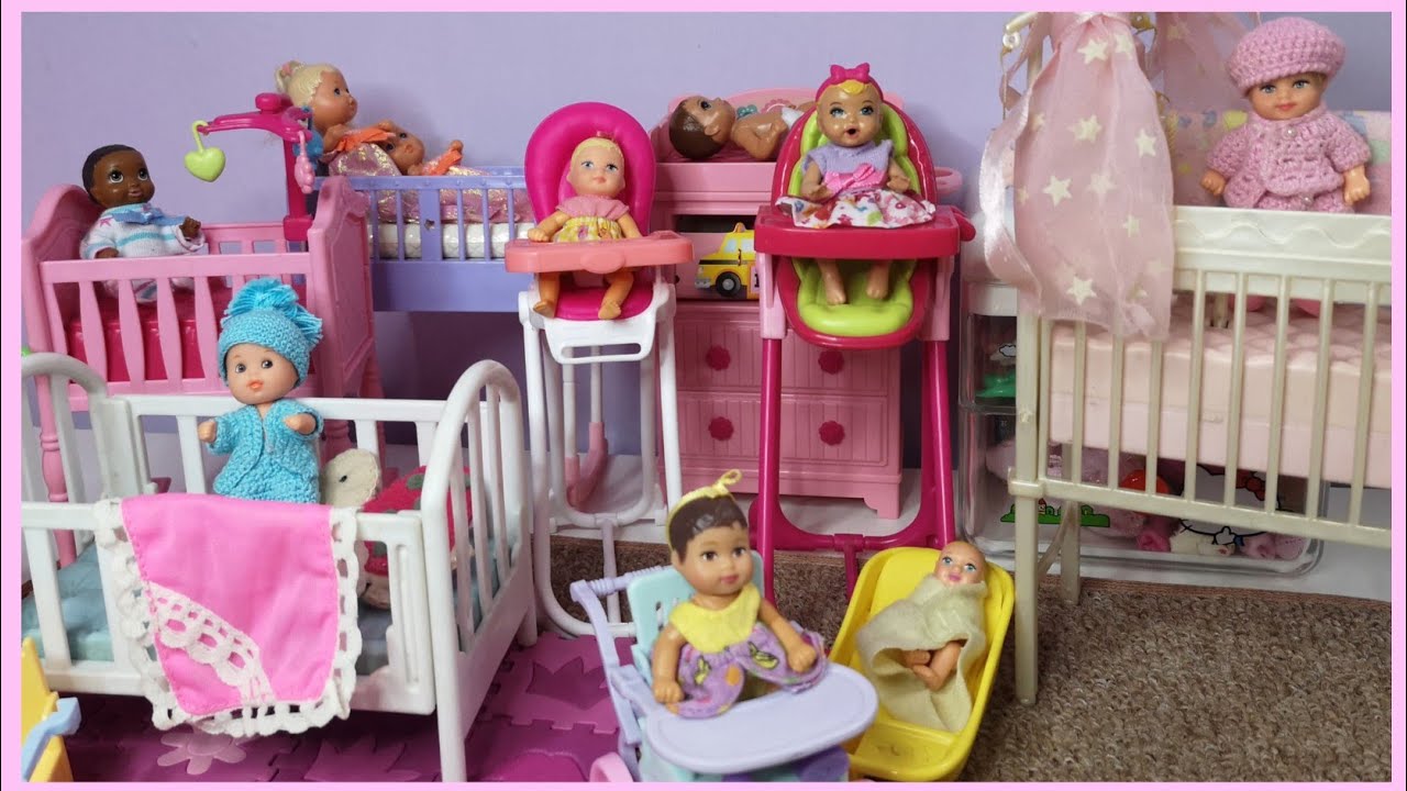 Barbie| Mi colección de bebés y sus Accesorios 👶💖🍼