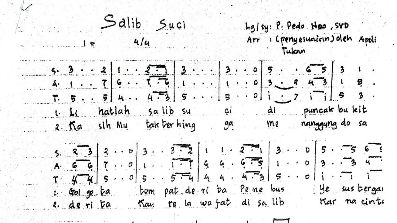 Salib Suci || Lagu Misa Penyembahan Salib Jumat Agung