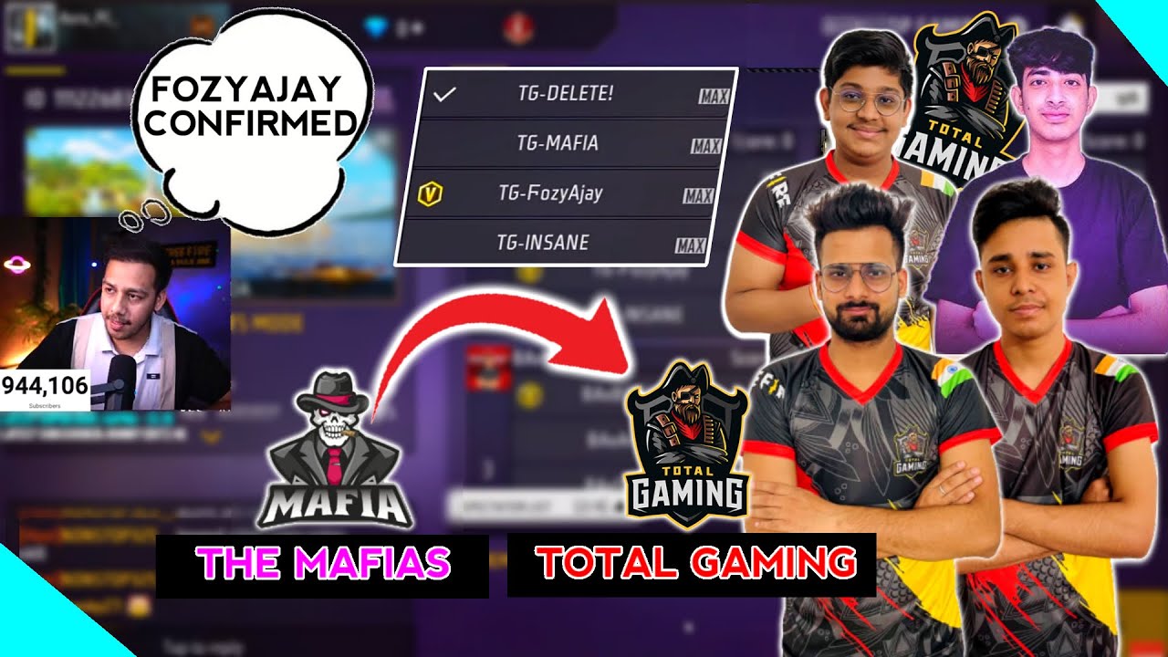 FINALLY MAFIAS BECAME TOTAL GAMING | FOZYAJAY CONFIRMED | THE MAFIAS IS TOTAL GAMING | @GamingAura