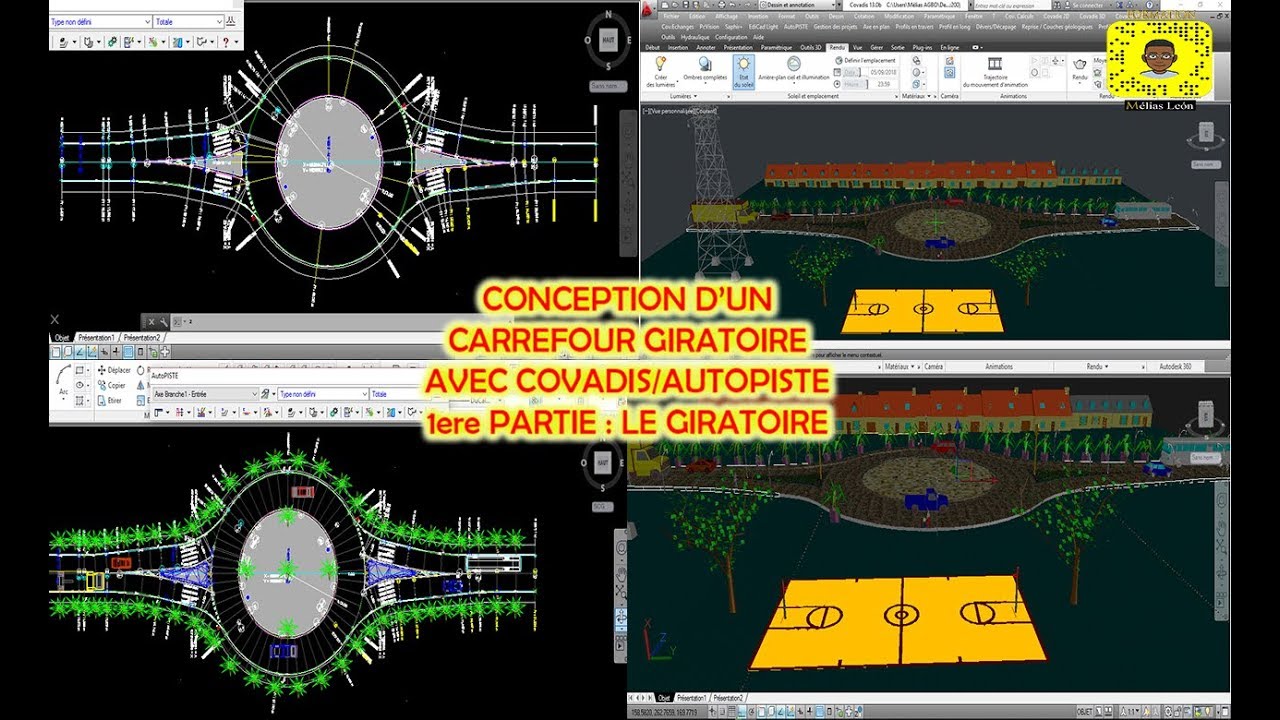 Formation Covadis - Conception d'un carrefour Giratoire 1ère partie