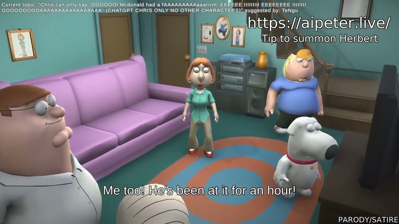 AI Peter: Chris can't sing Old McDonald, screams and dies