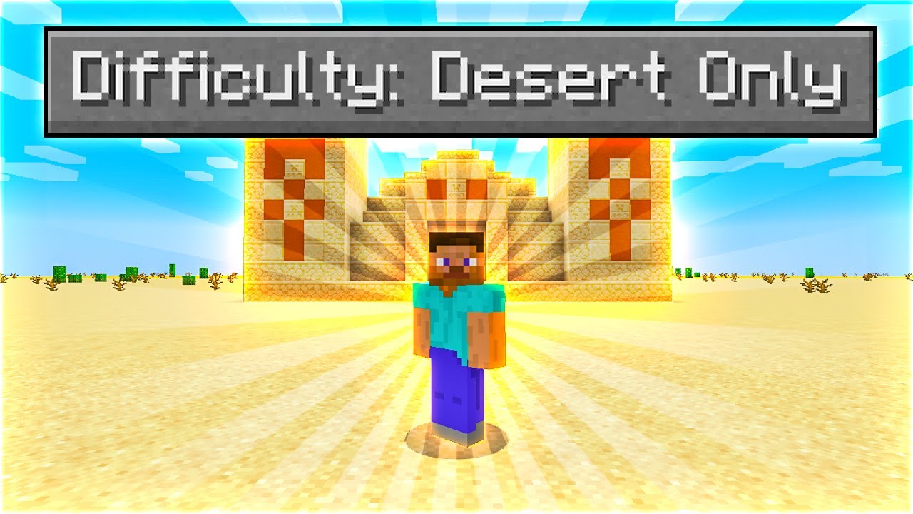Can You Beat Minecraft In A Desert Only World?