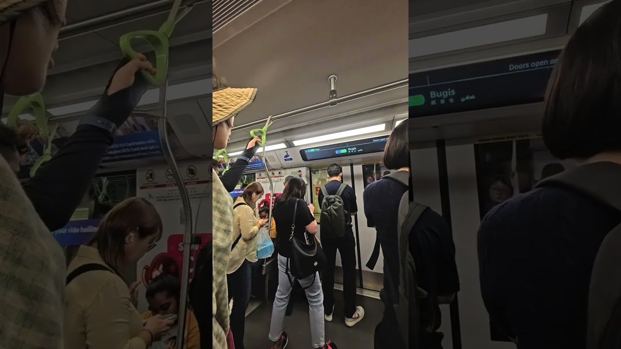 Arrive at Bugis MRT station in Singapore. 