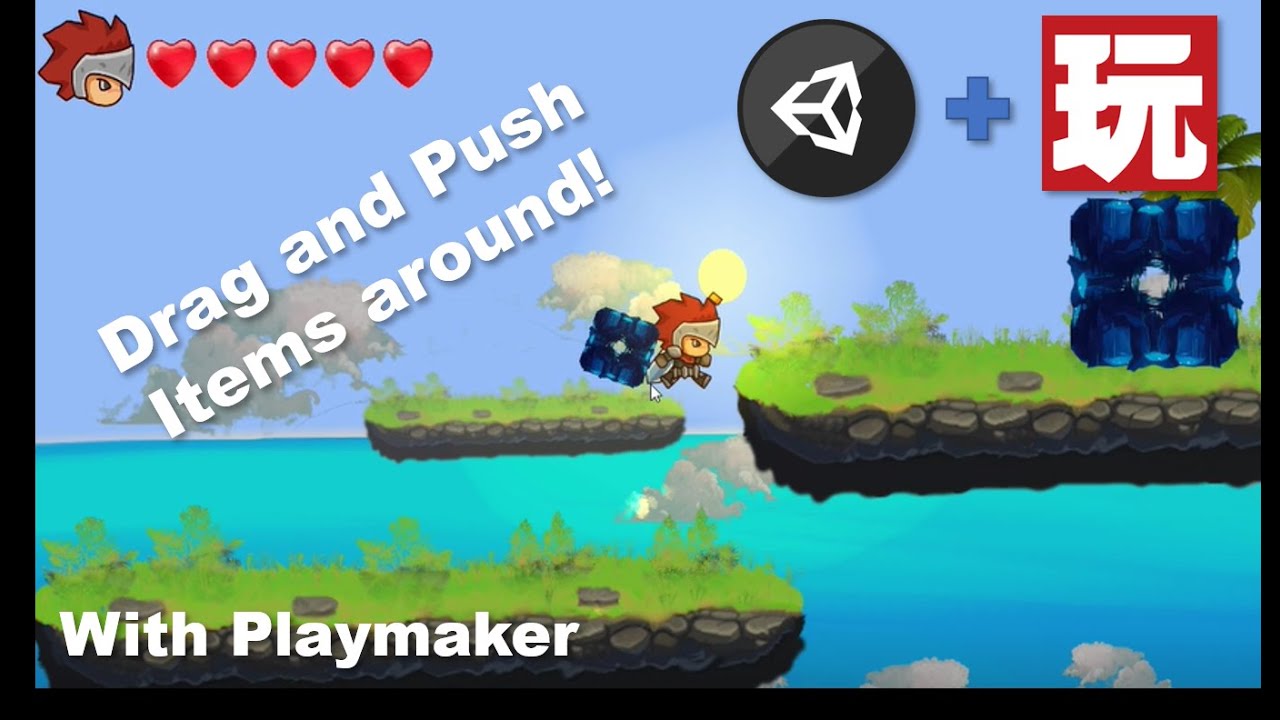 2D Platformer Unity & Playmaker - Push & Pull Objects