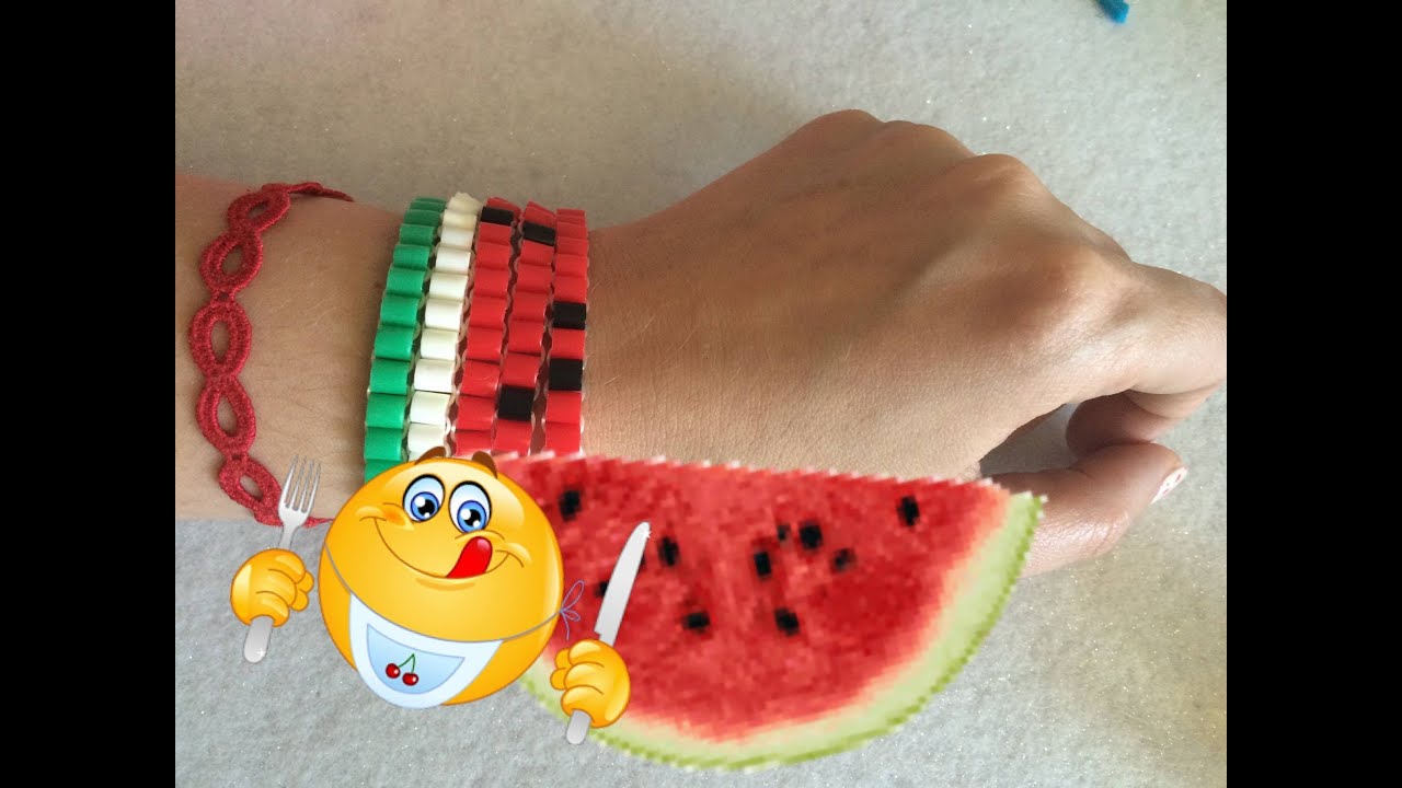 DIY- BRACCIALETTO ANGURIA in PYSSLA/ HAMA BEADS