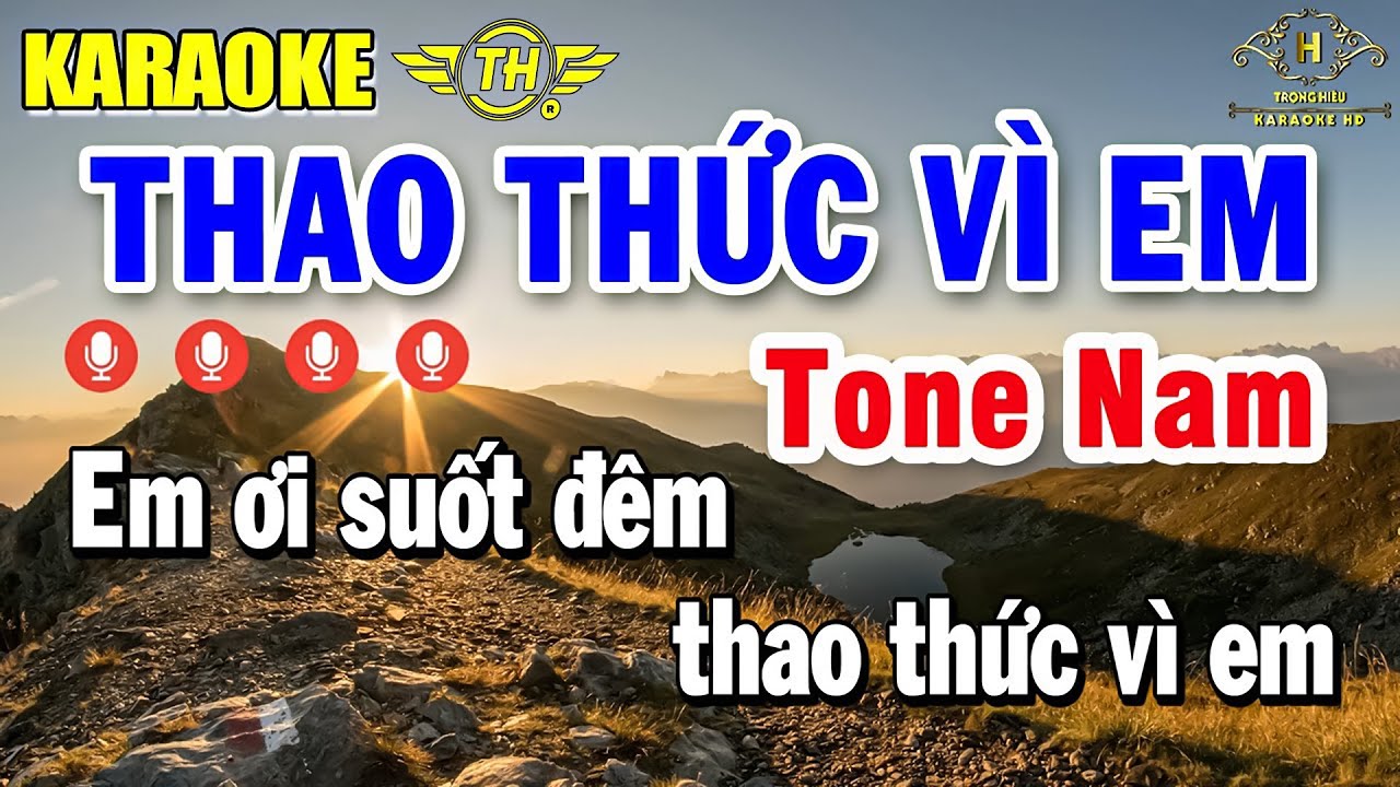 Thao Thức Vì Em Karaoke Tone Nam ( G ) Nhạc Sống 2025 Siêu Hay | Trọng Hiếu