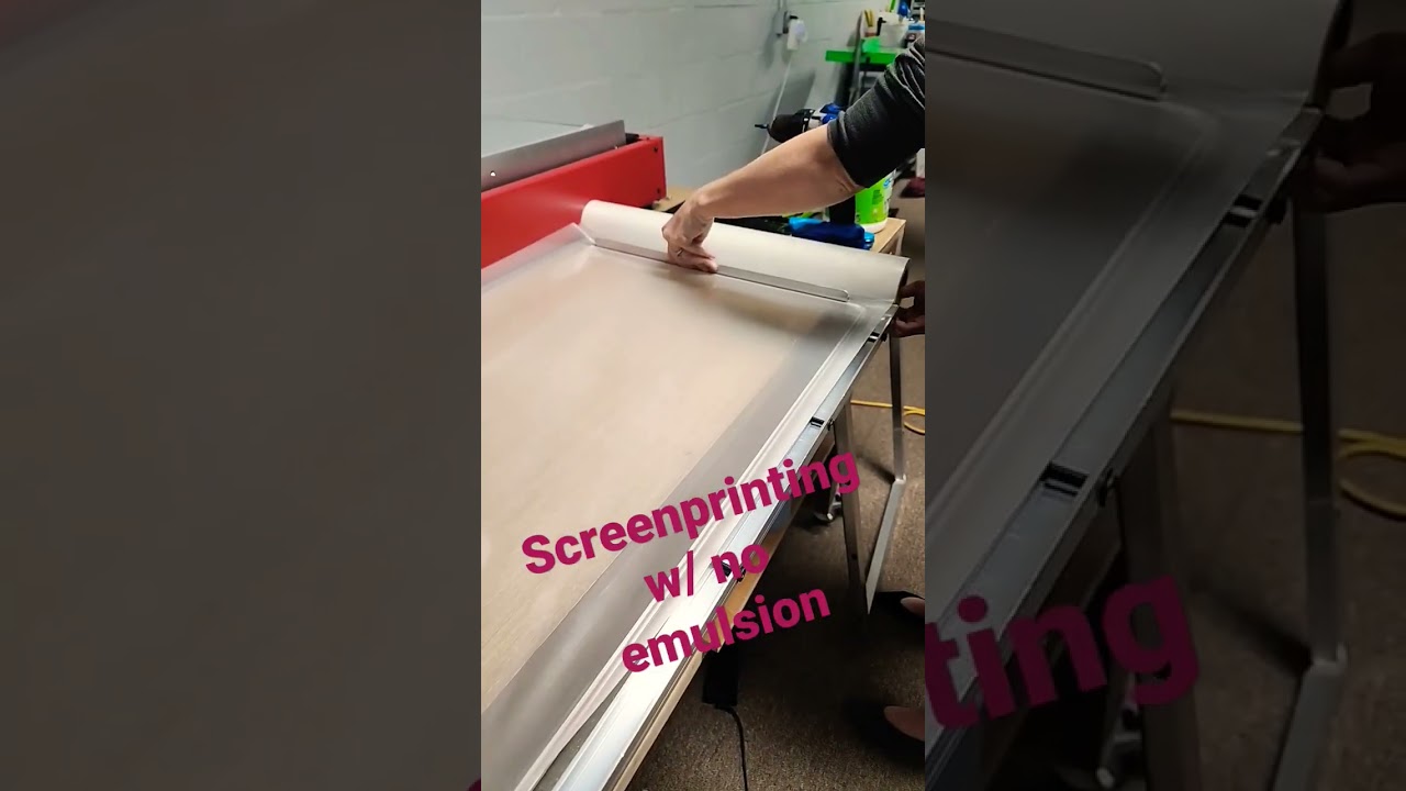 Sablon tanpa emulsi.