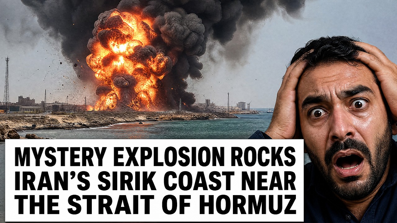 Mystery explosion rocks Iran's Sirik coast near the Strait of Hormuz.