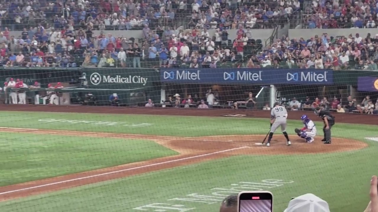 Aaron Judge 4th at bat vs Jonathan Hernandez 10/3/22 New York Yankees Vs Texas Rangers