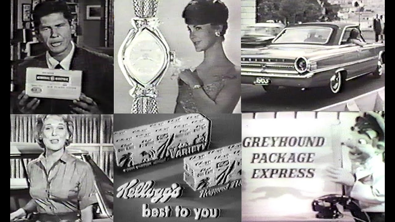 1950s & 1960s rare TV commercial compilation 1 hour Vol. one