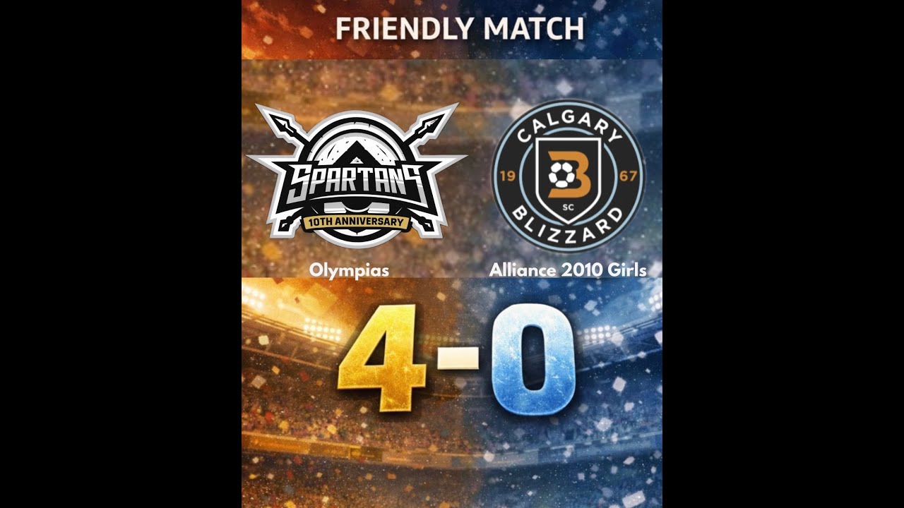 Friendly Match - SPARTANS Olympias vs. BLIZZARDS Alliance Girls 2010