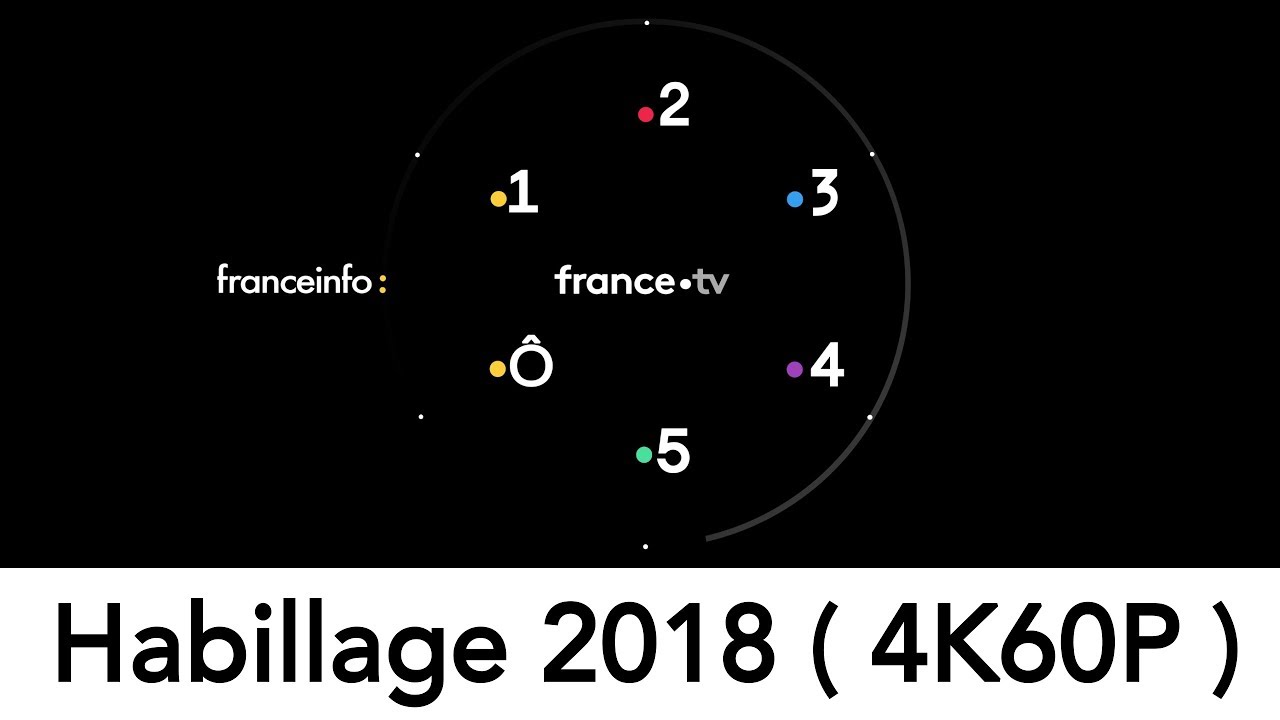 Reproduction Habillage France TV de  2018 en 4K60P - UHD - France 2 - France 3