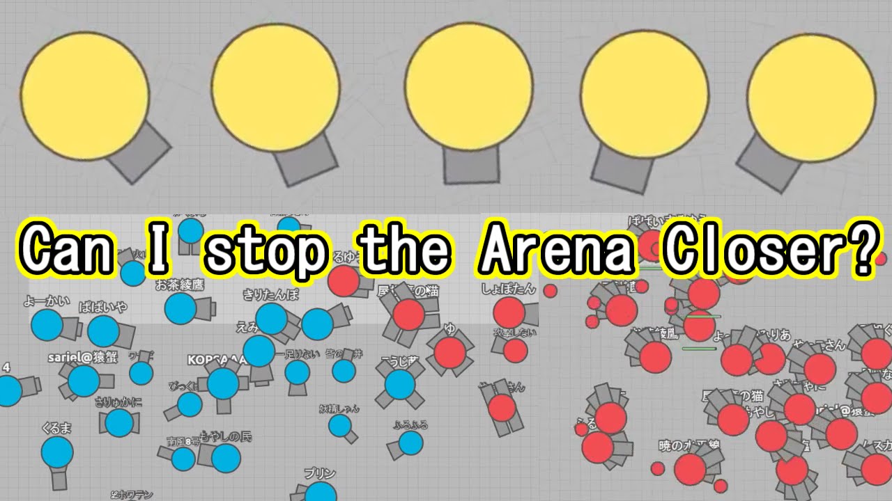 【 diep.io 】I tried to stop the Arena Closer!! (Arena Closerを止めようとしてみた)