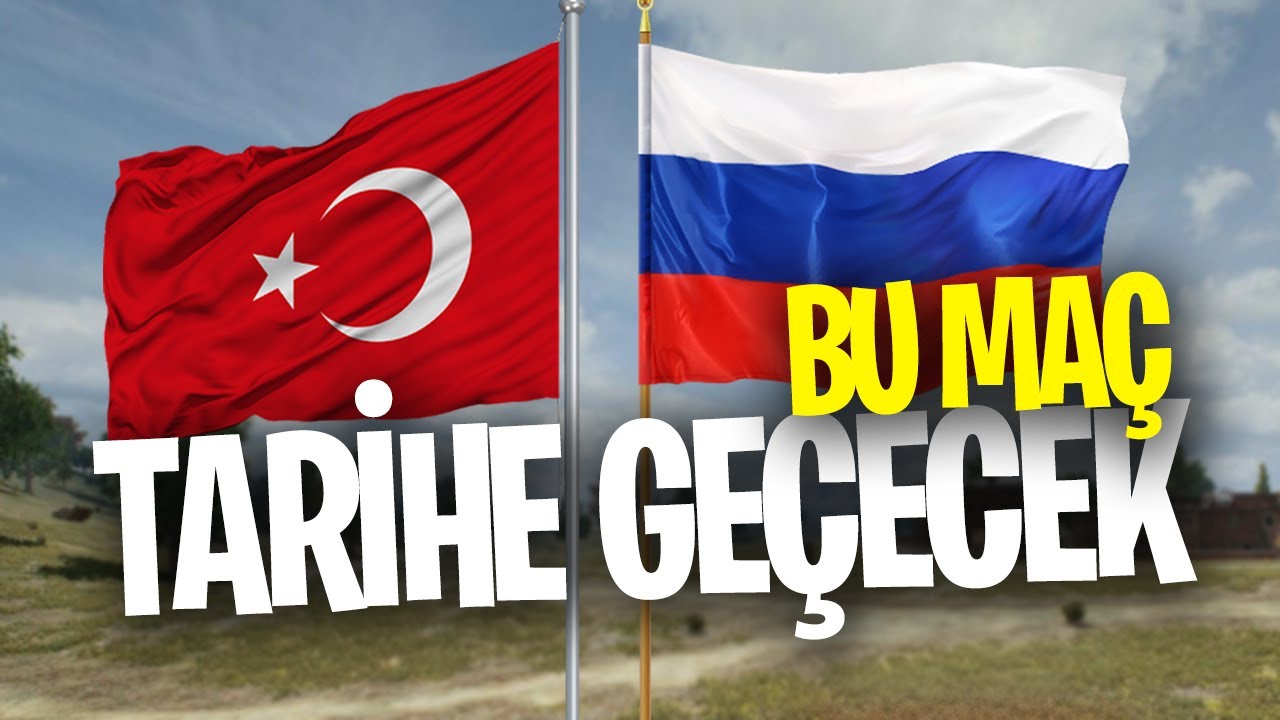 DAHA ÖNCE BÖYLE BİR MAÇ GÖRMEDİNİZ! TÜRKİYE VS RUSYA 32 VS 32 MAÇI 1 PUBG L
