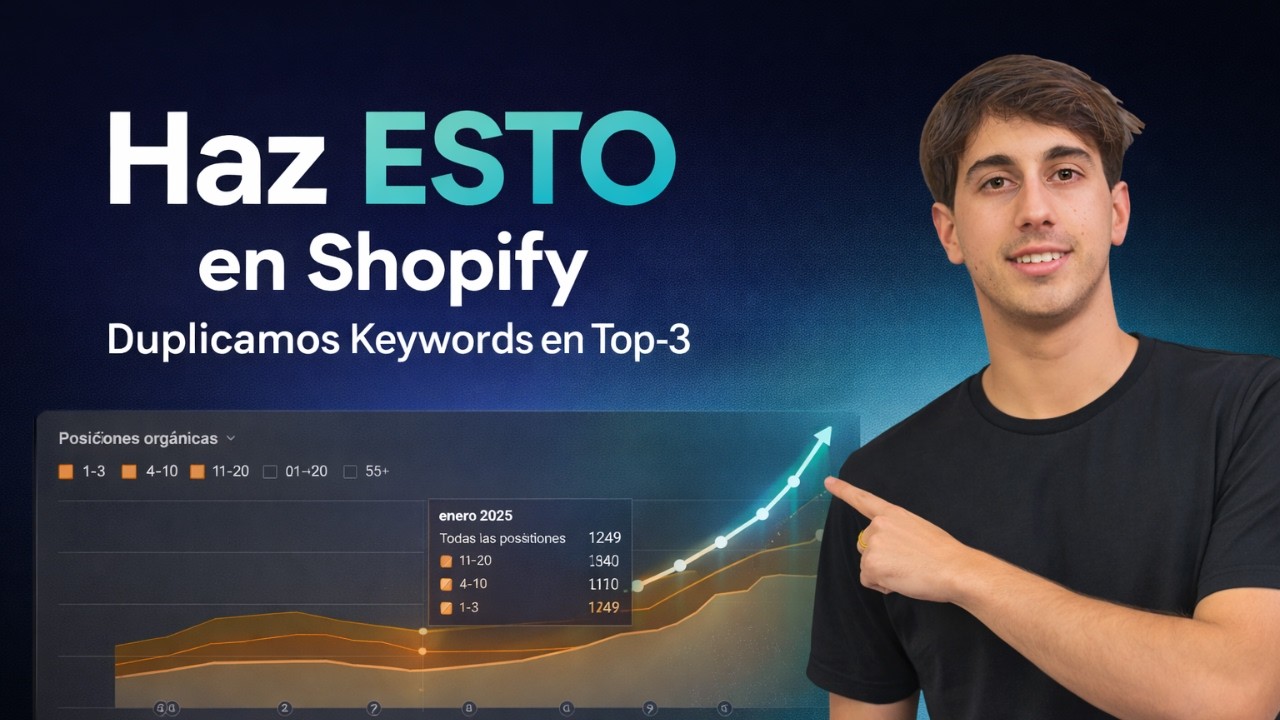 Caso de Éxito SEO Shopify: +100% Keywords Top‑3 con 5 Decisiones de Negocio 🚀