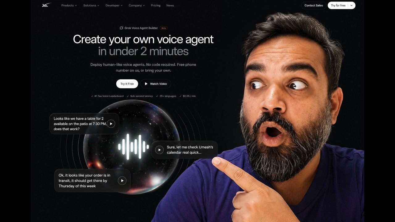 Build an AI Voice Agent in Under 5 Minutes (xAI Grok Voice Builder)