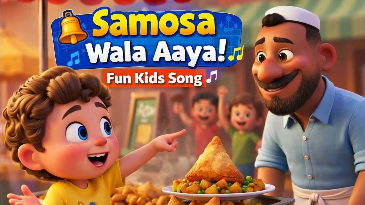 Samosa Wala Aaya | Garam Garam Samosa Song 🍟 | Funny Cartoon Song for Kids 🎉